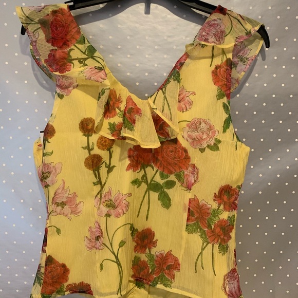 BB Dakota Yellow Iris Botany of Desire Blouse - Picture 5 of 5